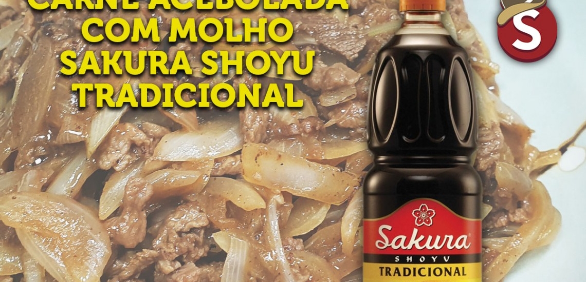 Carne Acebolada com Molho Sakura Tradicional