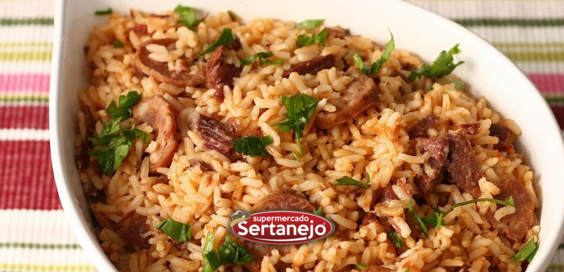 Risoto de calabresa com cerveja preta