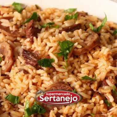 Risoto de calabresa com cerveja preta